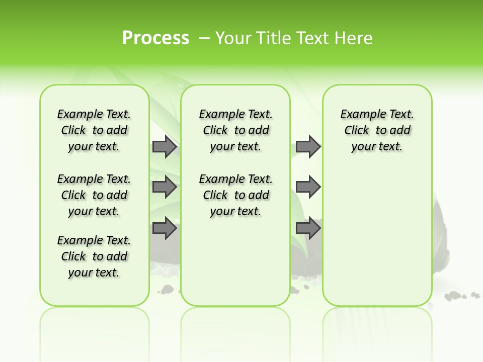 White Plant Green PowerPoint Template