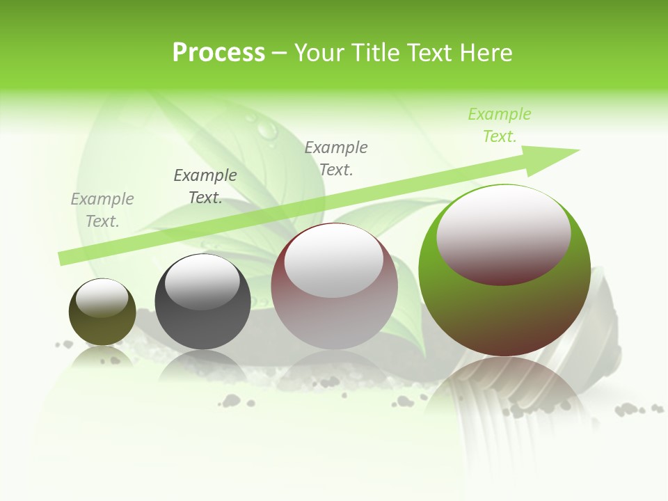 White Plant Green PowerPoint Template
