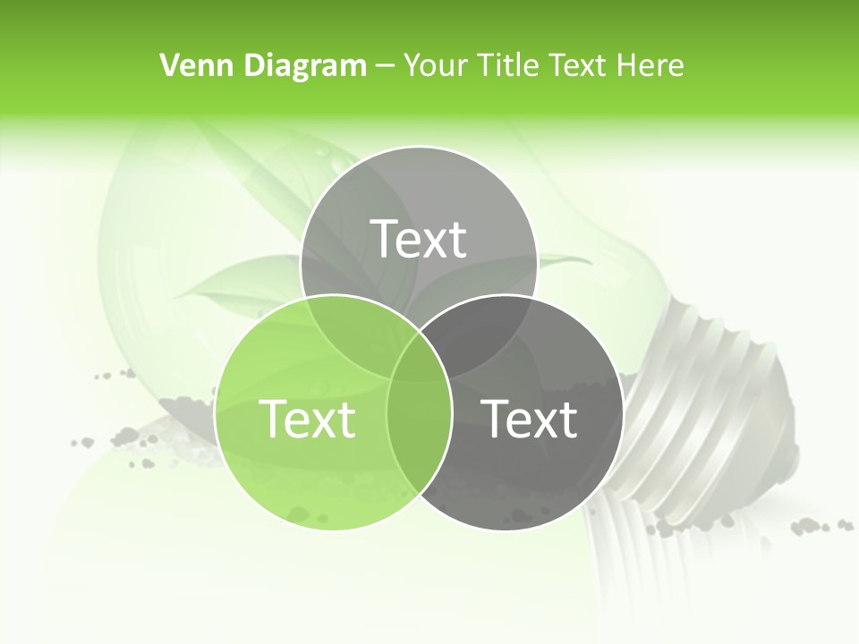 White Plant Green PowerPoint Template