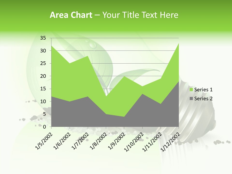 White Plant Green PowerPoint Template