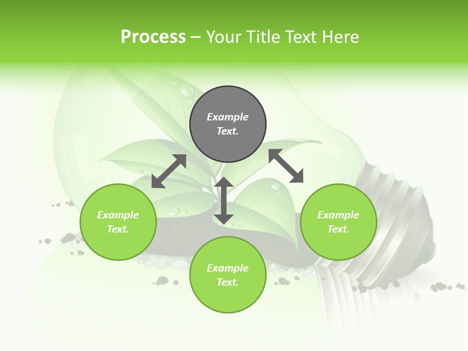 White Plant Green PowerPoint Template