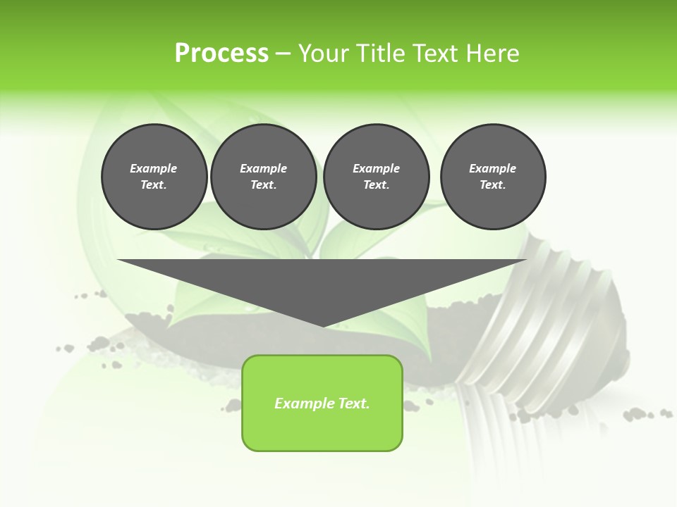 White Plant Green PowerPoint Template