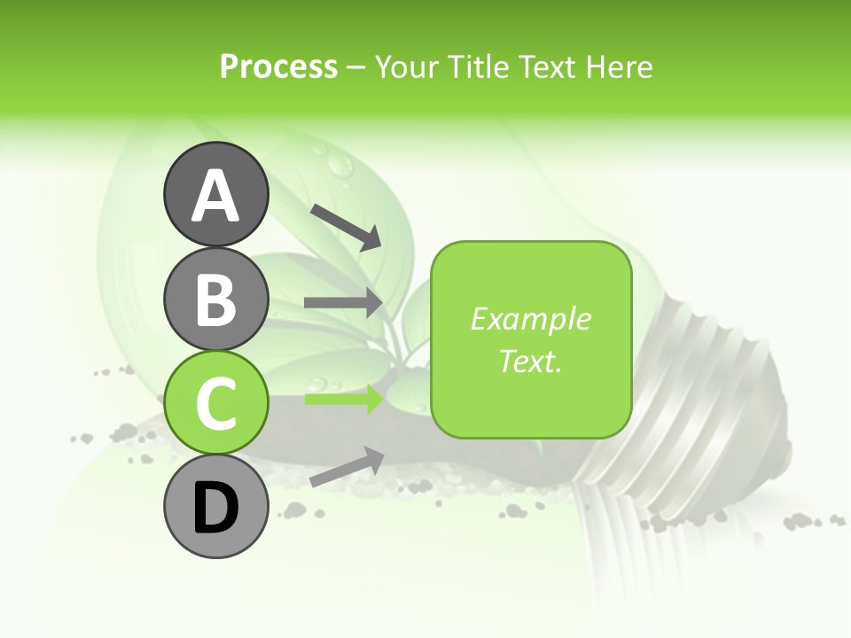 White Plant Green PowerPoint Template