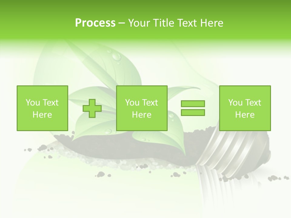 White Plant Green PowerPoint Template