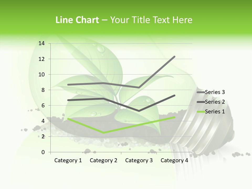 White Plant Green PowerPoint Template