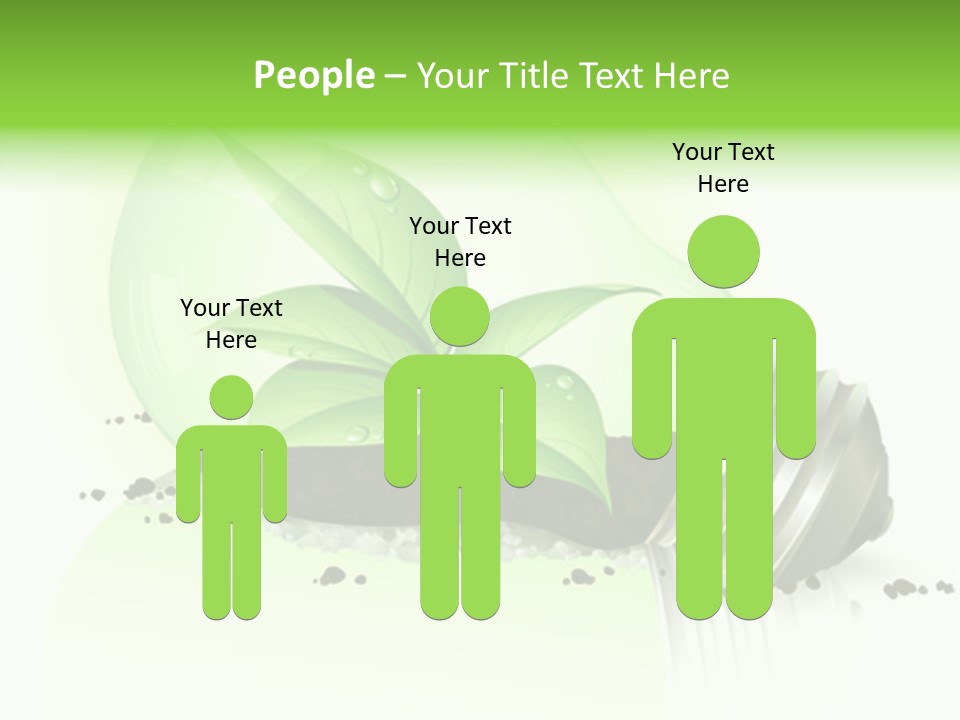 White Plant Green PowerPoint Template