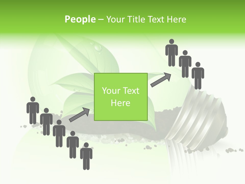 White Plant Green PowerPoint Template