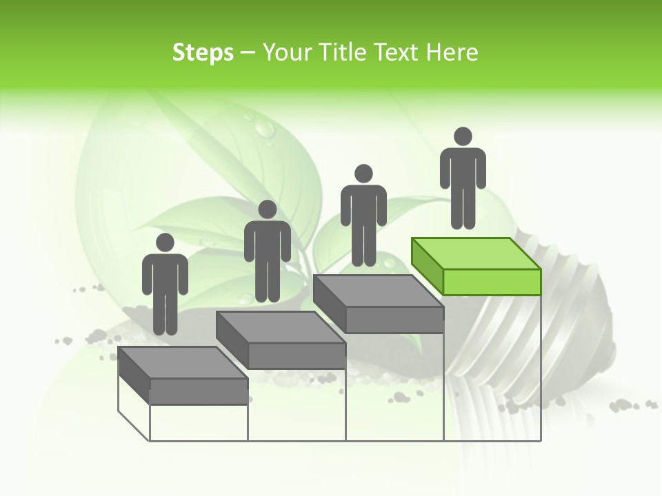 White Plant Green PowerPoint Template