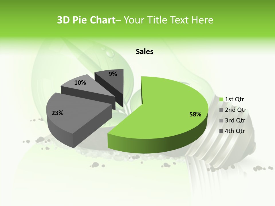 White Plant Green PowerPoint Template