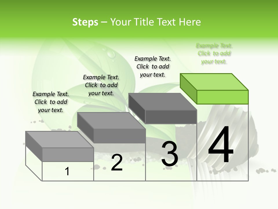 White Plant Green PowerPoint Template