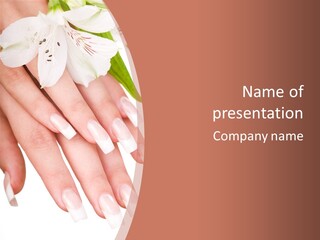 Closeup French Women PowerPoint Template