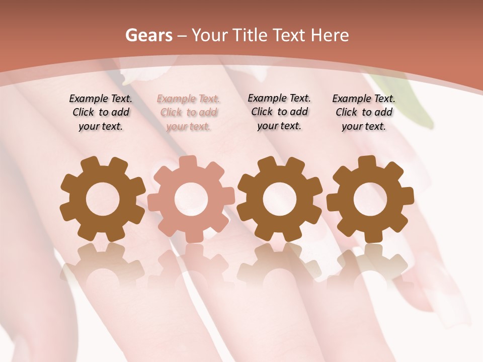 Closeup French Women PowerPoint Template