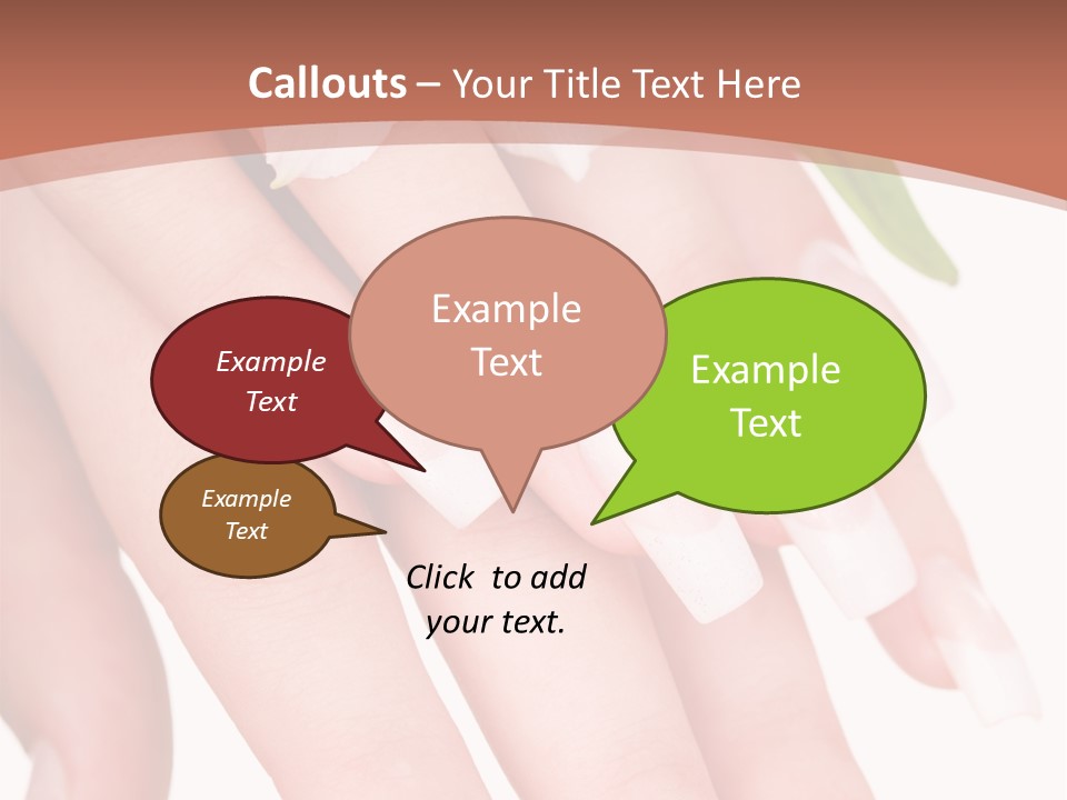 Closeup French Women PowerPoint Template