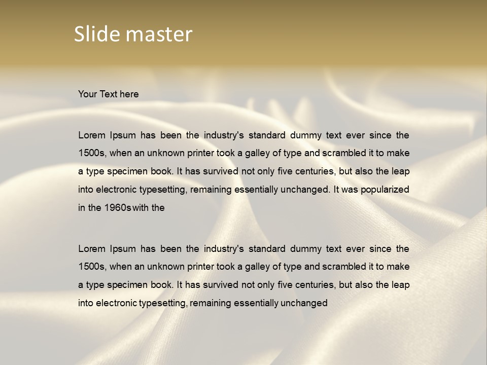 Artistic Silk Texture PowerPoint Template