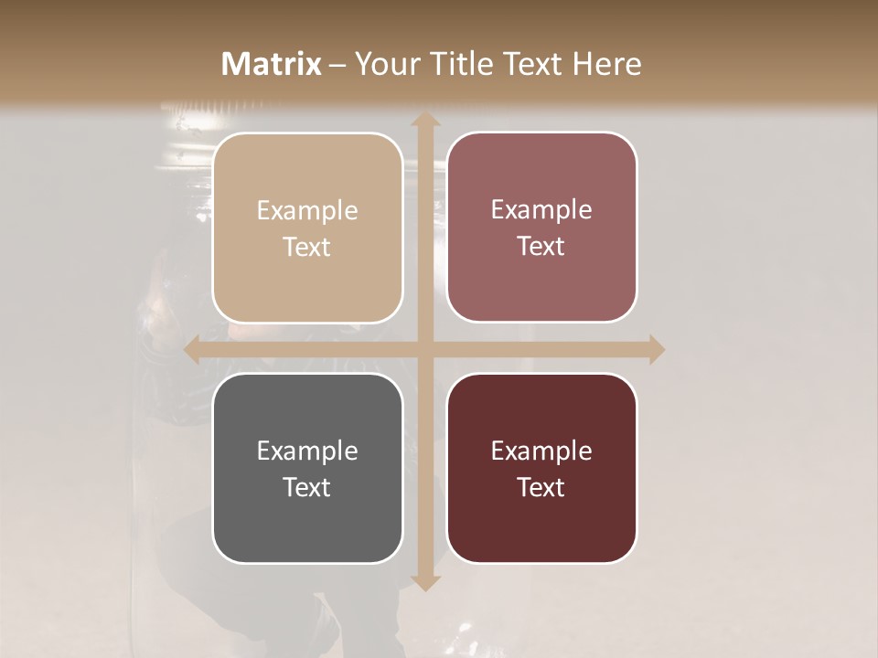 A Man In A Glass Jar With His Hand On His Head PowerPoint Template