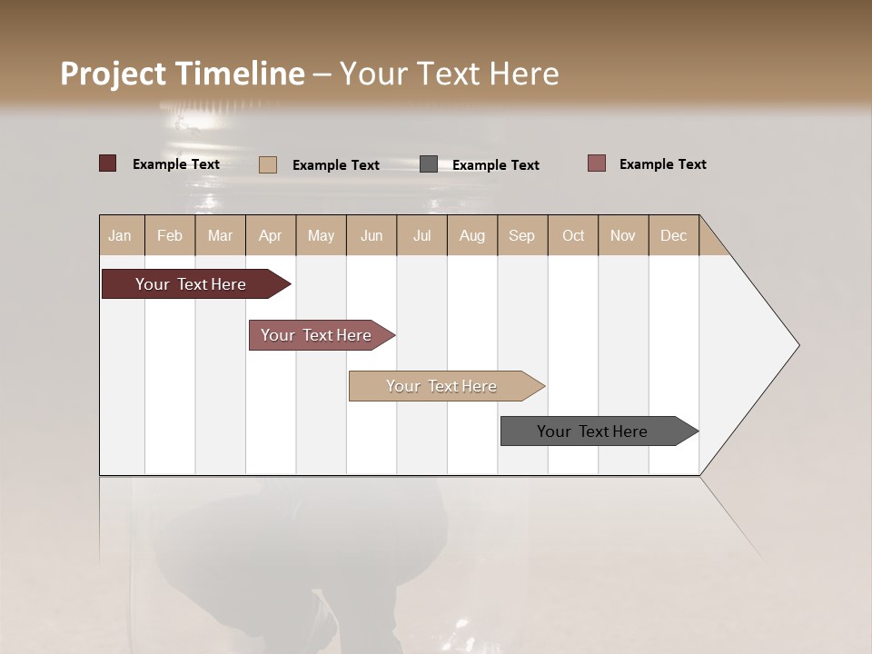 A Man In A Glass Jar With His Hand On His Head PowerPoint Template