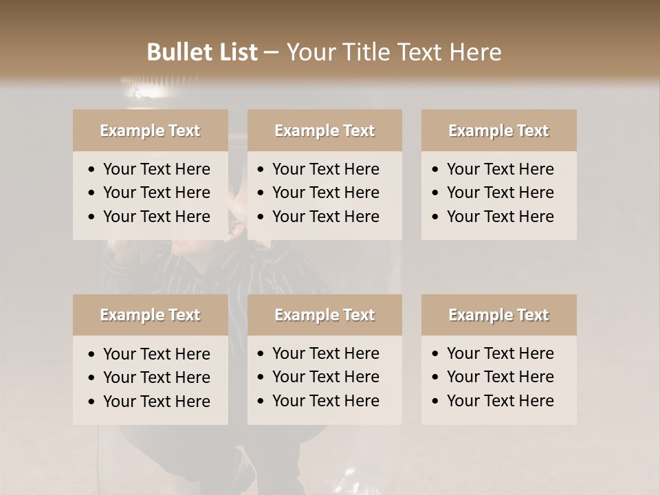 A Man In A Glass Jar With His Hand On His Head PowerPoint Template