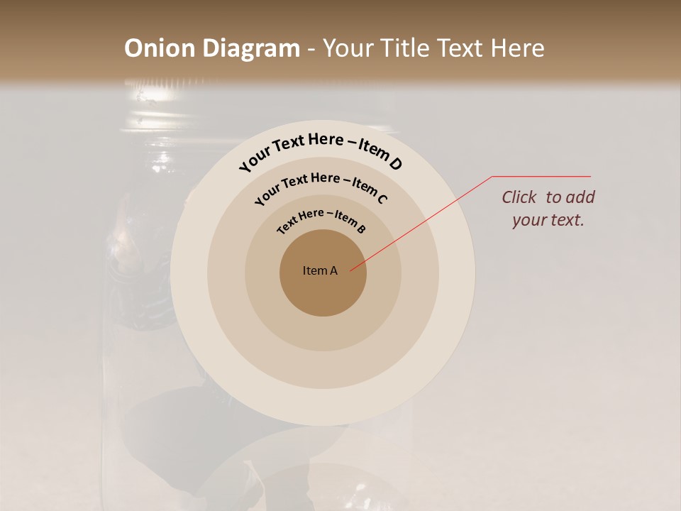A Man In A Glass Jar With His Hand On His Head PowerPoint Template