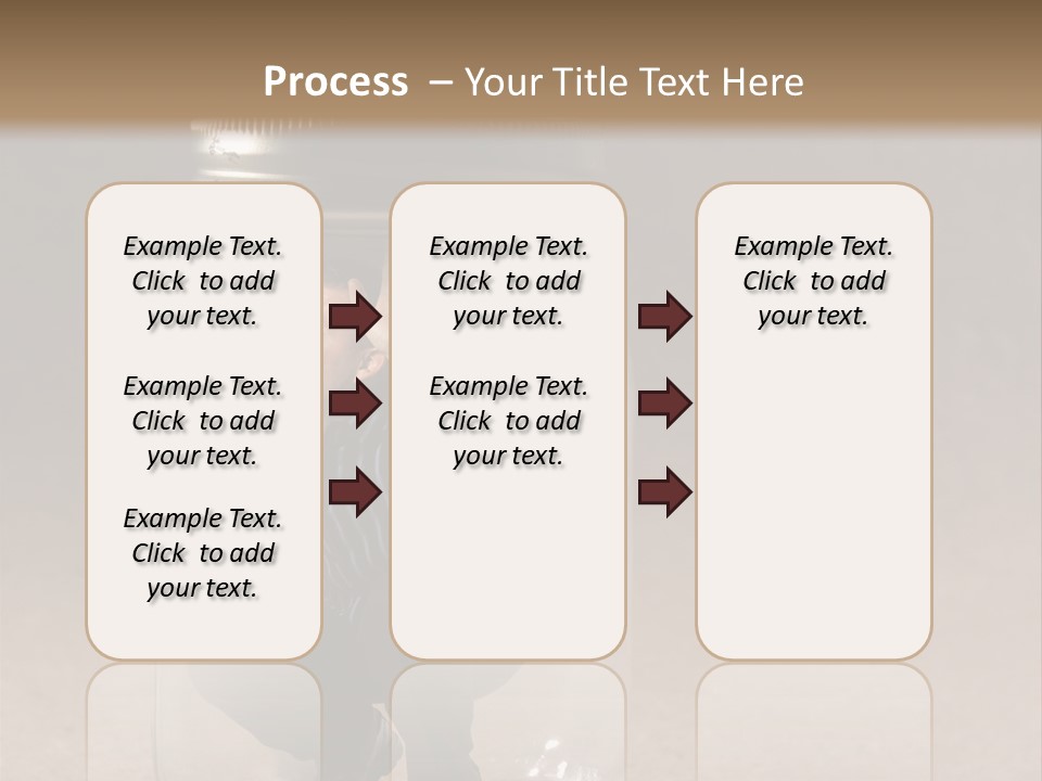 A Man In A Glass Jar With His Hand On His Head PowerPoint Template