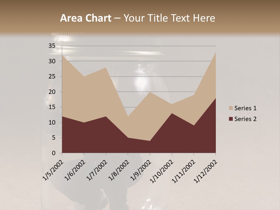 A Man In A Glass Jar With His Hand On His Head PowerPoint Template