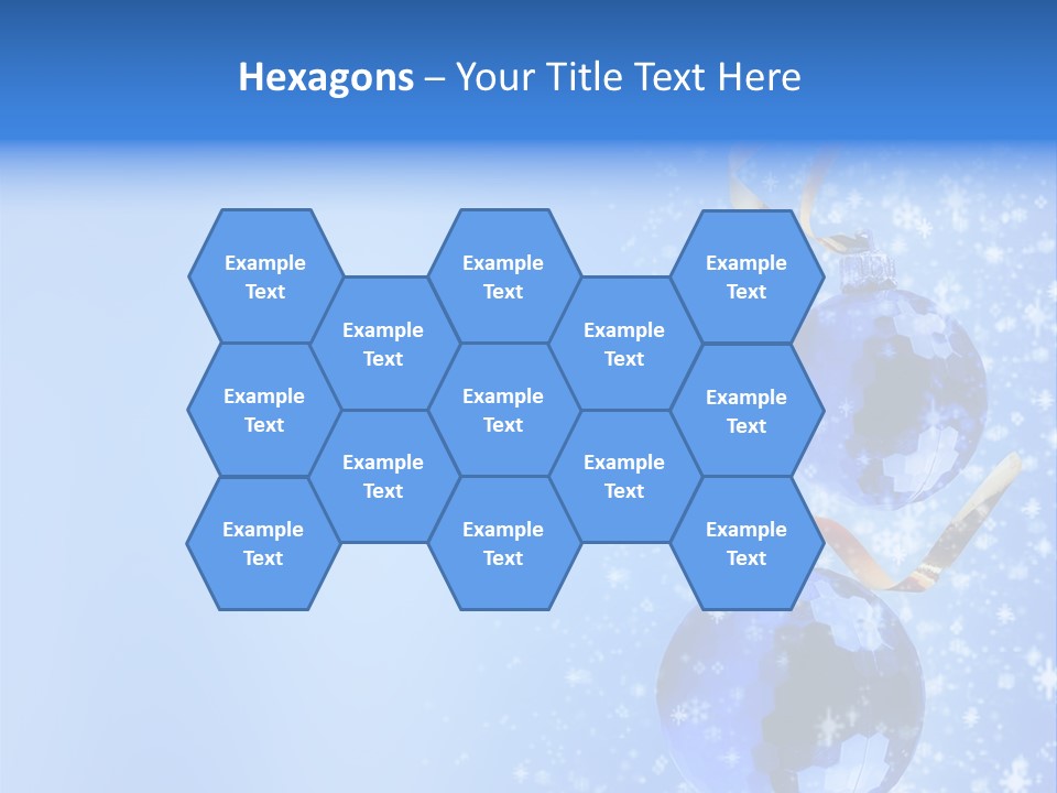 Ribbon Glassy Snow PowerPoint Template