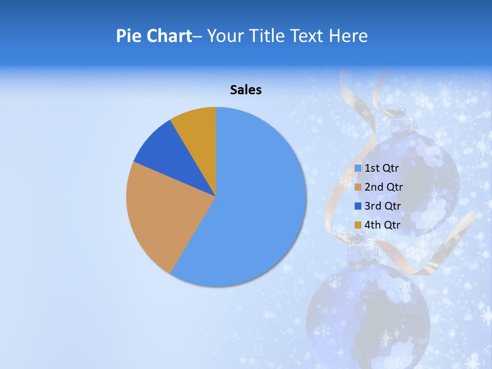 Ribbon Glassy Snow PowerPoint Template