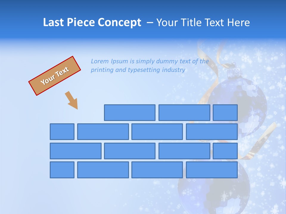Ribbon Glassy Snow PowerPoint Template