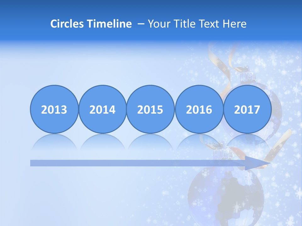 Ribbon Glassy Snow PowerPoint Template