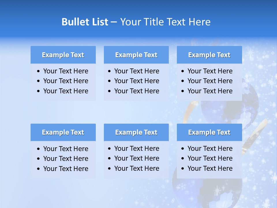 Ribbon Glassy Snow PowerPoint Template