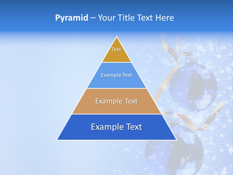 Ribbon Glassy Snow PowerPoint Template