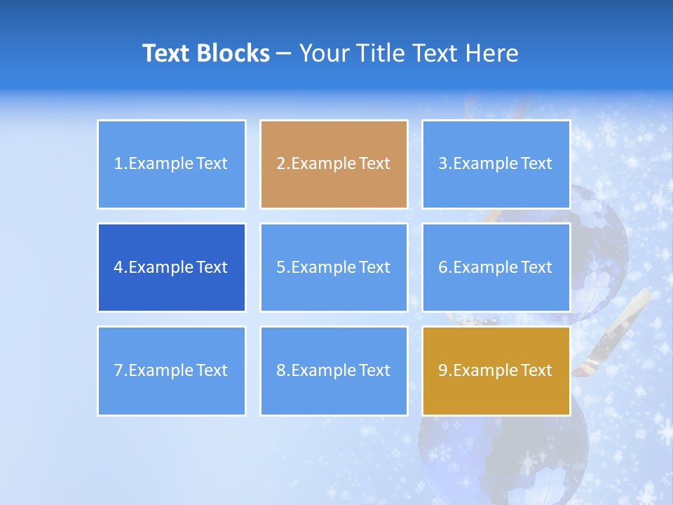 Ribbon Glassy Snow PowerPoint Template