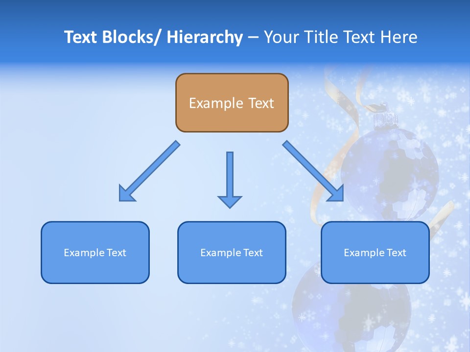 Ribbon Glassy Snow PowerPoint Template