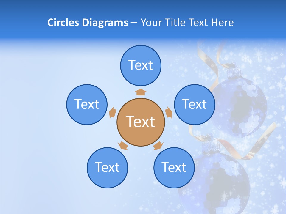 Ribbon Glassy Snow PowerPoint Template