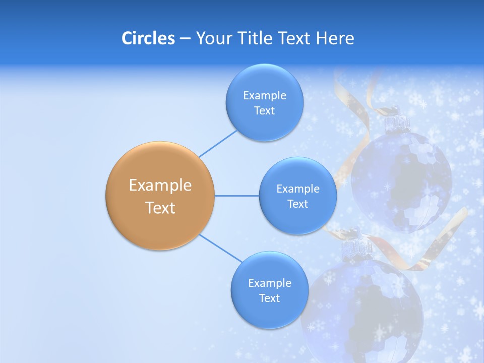 Ribbon Glassy Snow PowerPoint Template