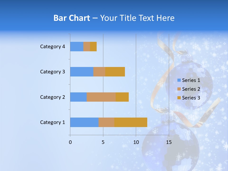 Ribbon Glassy Snow PowerPoint Template
