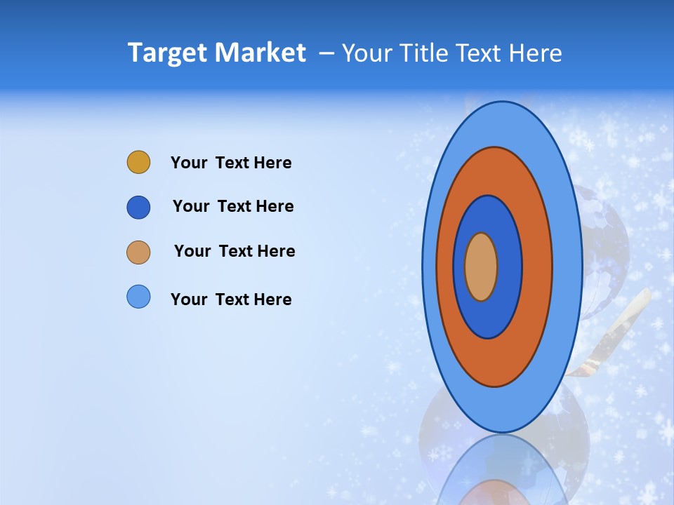 Ribbon Glassy Snow PowerPoint Template