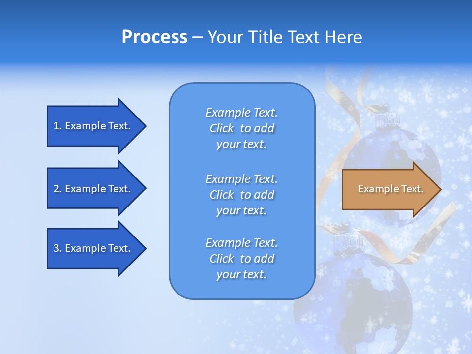 Ribbon Glassy Snow PowerPoint Template