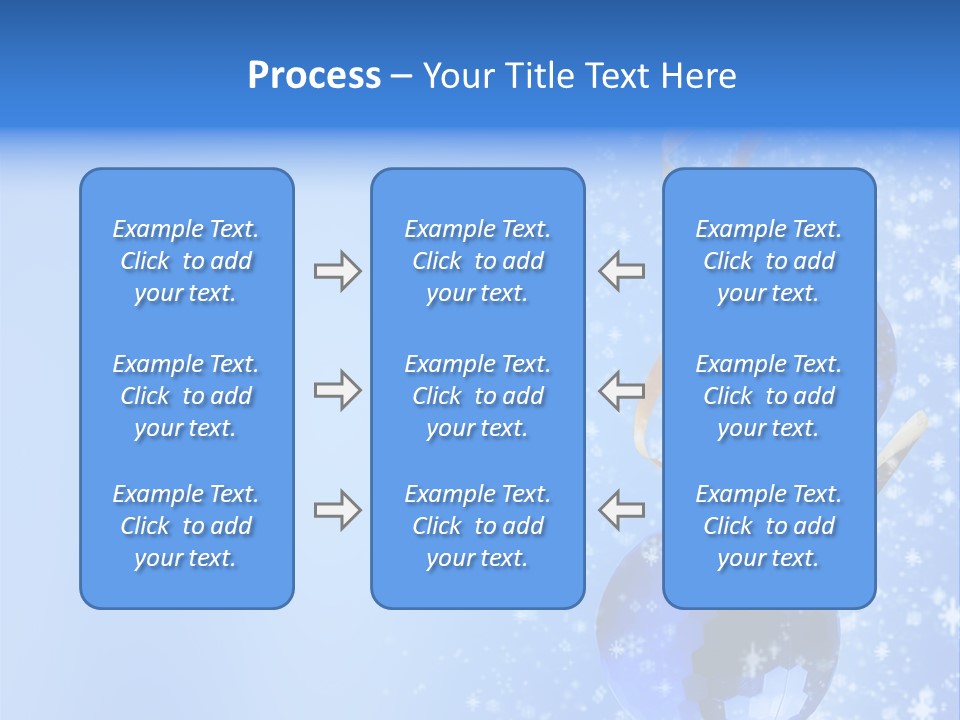 Ribbon Glassy Snow PowerPoint Template