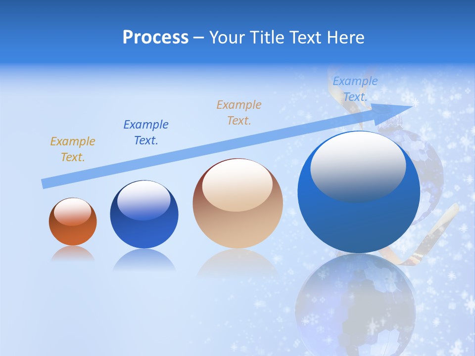 Ribbon Glassy Snow PowerPoint Template