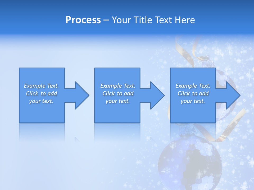 Ribbon Glassy Snow PowerPoint Template