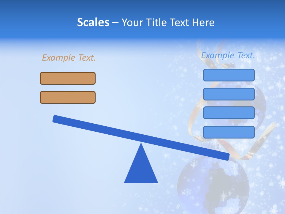 Ribbon Glassy Snow PowerPoint Template