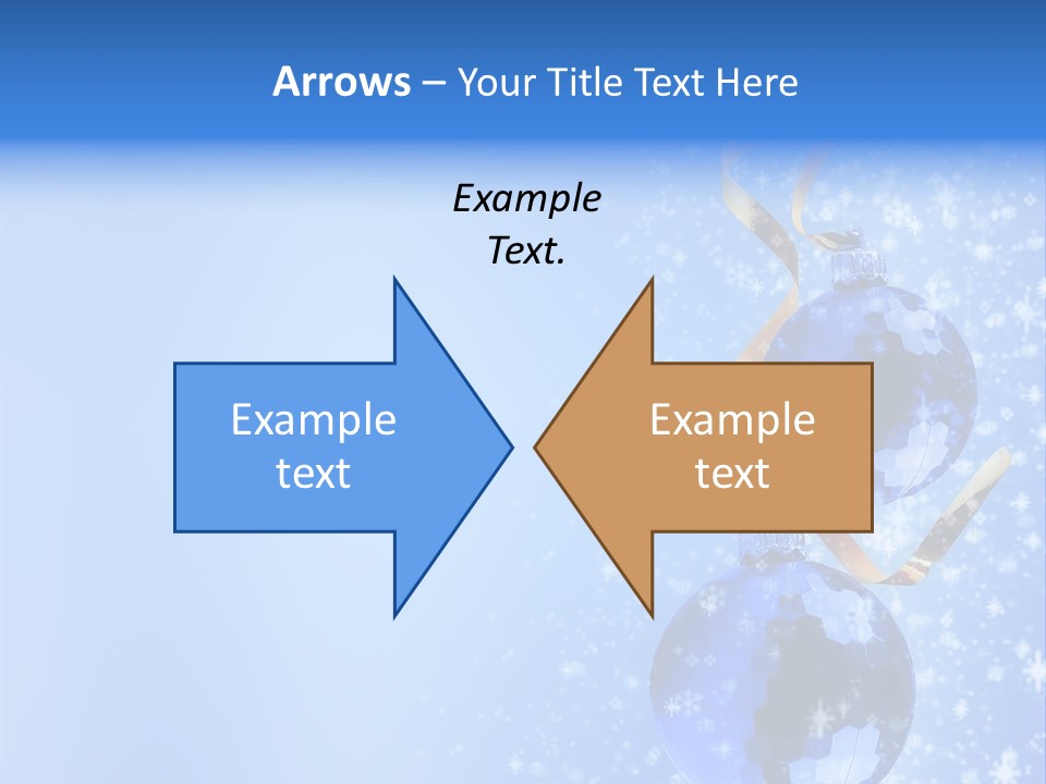 Ribbon Glassy Snow PowerPoint Template
