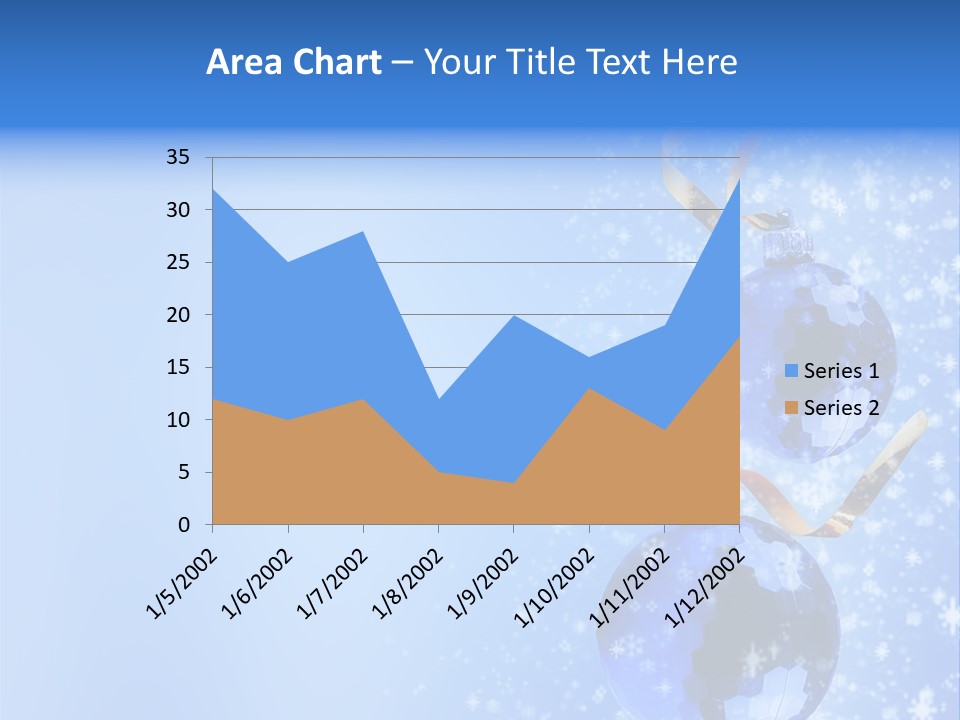 Ribbon Glassy Snow PowerPoint Template