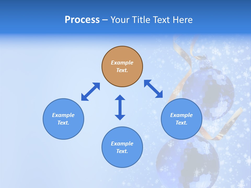 Ribbon Glassy Snow PowerPoint Template