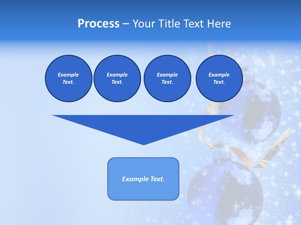 Ribbon Glassy Snow PowerPoint Template