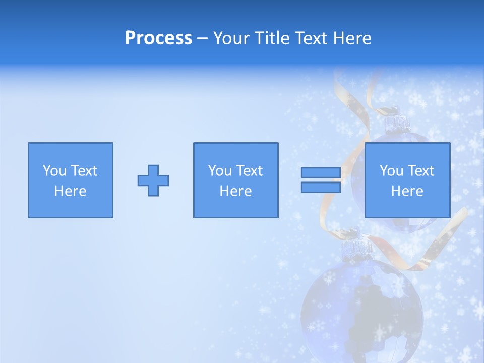 Ribbon Glassy Snow PowerPoint Template