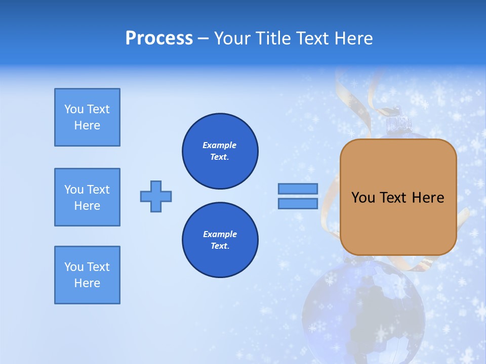 Ribbon Glassy Snow PowerPoint Template