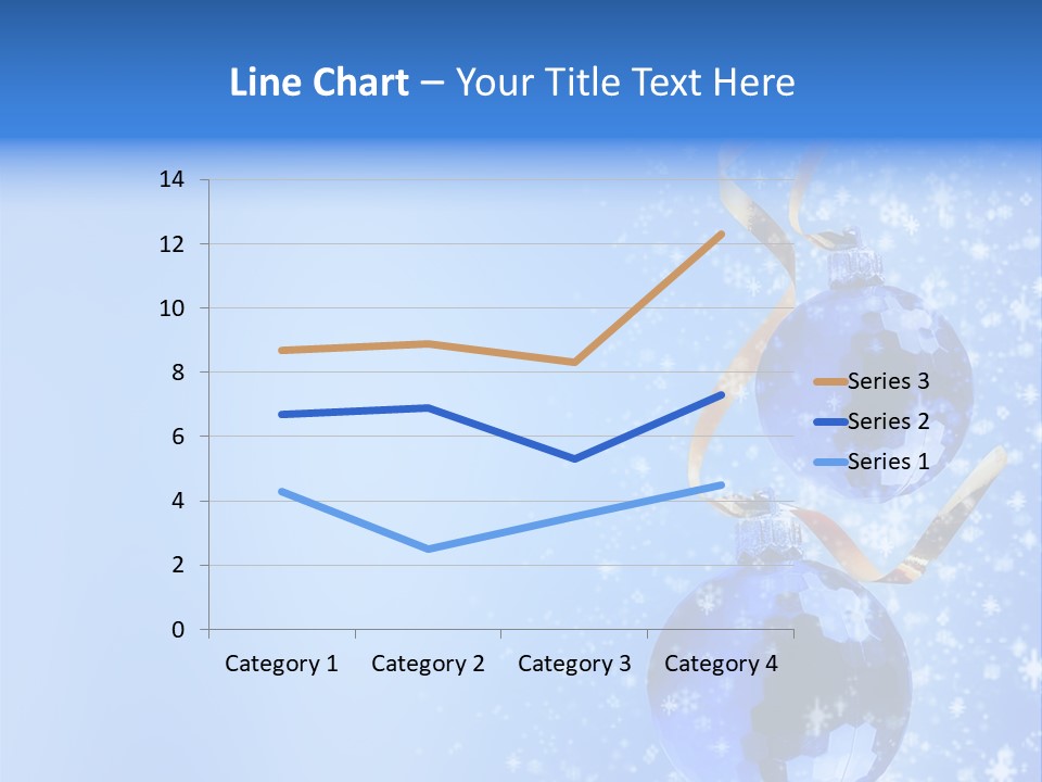 Ribbon Glassy Snow PowerPoint Template