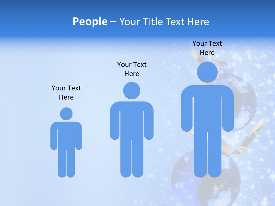 Ribbon Glassy Snow PowerPoint Template