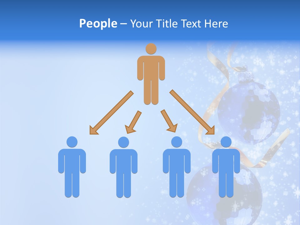 Ribbon Glassy Snow PowerPoint Template